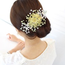 은정스타일 꽃 눈송이 비녀
