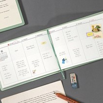 2023 년 더 플래너 W 위클리 가로형 다이어리 미니, 옐로우