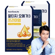 뉴트리원 알티지 오메가3 프리미엄 혈행건강 혈액순환 눈 건강 정우성 rTG EPA DHA, 2box(2개월분), 30캡슐