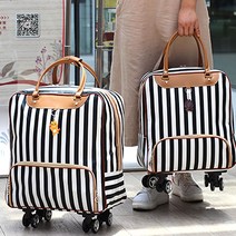 골프 세로 스트라이프 트롤리백 바퀴가방 여행용가방
