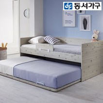 동서가구 레나 슬라이딩 2단 침대 (매트리스 포함) DFF40155, 아이보리