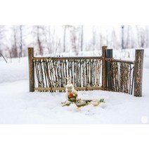 제사용병풍 미니병품 간편제사용병풍 제사병풍 시뮬레이션 미니 홈 장식 대나무 울타리 장식, 평행 소형 8x24cm