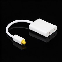광학 분배기 광섬유 변환기 스플리터 emk 케이블 2-way spdif 디지털 toslink 케이블 1 in 2 out 어댑터 스피커 tv ps4 dvd, 토스링크 스플리터 1x2, toslink 스플리터-w