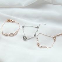 미스21 아일러 큐빅 데일리 패션 팔찌 3개 세트 (br849)