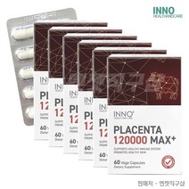 이노헬스 뉴질랜드 양태반 단백질 120000 60베지캡슐 6개, 뉴질랜드 프로포리스 치약(품절시대체), 60식물성캡슐 - 6개