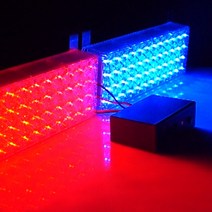 삼항 사각3기능 48발 LED경광등 자동차 싸이키 점멸 비상등, 1개, 12V 옐로우-화이트