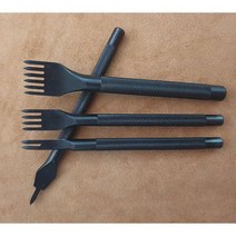 가죽공예 입문용 다이아몬드 치즐 3mm 4mm, 4mm(1+2+4+10)
