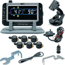 TST TRUCK SYSTEM TECHNOLOGIES 770 시리즈 4 플로우 타이어 스루 센서 TPMS 시스템, 6 Sensors