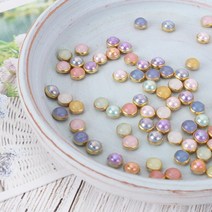 짱패브릭 10개) 인형 5mm 캔디컬러 콩단추 15color, 펄핑크