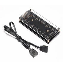 ARGB 쿨링팬 분배기 DC5V SATA 전원 시스템 팬 허브 PC주변용품 3P 컴퓨터용품