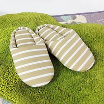 보드미 줄무늬 슬리퍼 여성용 줄무니 뒷꿈치