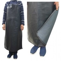 [안산] 레자앞치마 내피 블랙 긴앞치마 롱앞치마