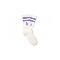 매장 정품 MLB 엠엘비 KIDS BASIC 스트라이프 양말 LA L.Violet