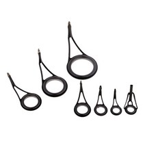 낚싯대 가이드 싱글 레그 프리 낚시대 부품 7 개 아이 링 탑 팁 교체 가지 크기 낚시 액세서리 도구, [01] WHITE