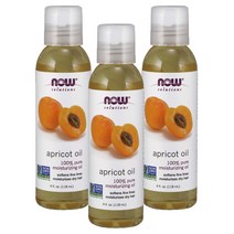 나우 푸드 NOW 살구씨오일 애프리콧 커널 바디 마사지 오일 Apricot Kernel Oil 4oz(118ml) 3팩