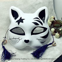 가면 아이디어 el발광 마스크 더우인동일제품 여우 남녀 아기고양이 무도회 비보잉, T12-발광타입 고양이 T+포함태슬 그리고 종