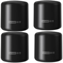 블루투스스피커 컴퓨터스피커 사운드바 레노버 L01 TWS 블루투스 미니 스피커 휴대용 아웃도어 라우드 무, black 4pcs