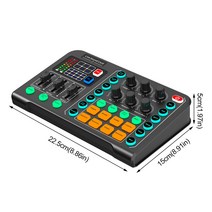 디지털믹서 디제잉 디제잉장비 홈KTV 팟 캐스트 무선 휴대용 게임 볼륨 컨트롤 DJ 라이브 사운드 카드 스, 한개옵션0