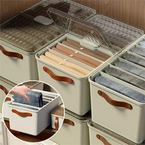 [마물샵] 의류 양말 리빙박스 수납함 보관함 중형, ETN탑캡파티션 의류스토리지 화
