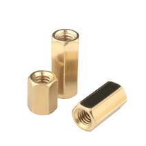 M2 50개 황동 스페이서 육각 지지대 너트 스탠드 오프 스텐드 스패이서 PCB 고정 볼트, M2 (50개), 17mm