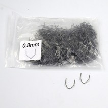 용접 용품500Pcs 핫 스테이플러 플라스틱 수리 표준 사전 컷 웨이브 범퍼 차체 0.8mm 스테인레스 스틸, [10] V type 500pcs