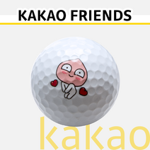 KAKAO 카카오 프렌즈 3피스 4피스 중고 골프공 로스트볼, 옵션3(오.바.마), S등급(+5000원)