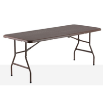 위드퍼니처 아르망 1800 브로몰딩 접이식 테이블, 브라운