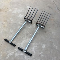 갈퀴 땅파기 포크 도라지창 고구마 뿌리 삽쇠 쟁쇠, 5발, 1개