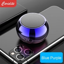 Caridite M3 미니 휴대용 5.0 무선 스피커 노트북 휴대 전화 스테레오 스트림 버튼 컨트롤러 포함, [01] Other, [01] 스피커, [01] blue purple