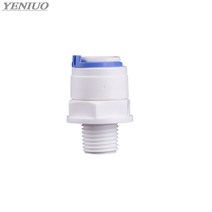 RO 워터 스트레이트 파이프 피팅 6.35mm 9.53mm OD 호스 1/8 quot1/2quot 3/8 quot수나사 플라스틱 퀵 커넥터 시스템 정수, [02] 9..53mm Pipe OD, [03] 3/8