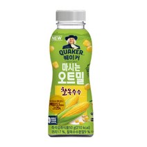 칠성 쉐이크 아침 식사 대용 퀘이커 마시는 오트밀 찰옥수수 건강식 간편식 식단조절 선식 50G 10개, 3세트
