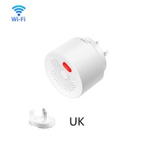 도시 가스 누출 탐지기 수소 디텍터 누설 경보기 복합 측정기 휴대용 검출기 wifi 스마트 감지기 가연성 프로판 부탄 메탄 천연 안전 경보 센서 경고 eu us uk 플러그, 영국 와이파이