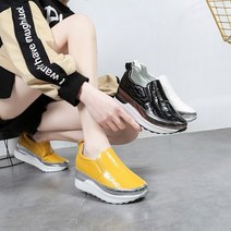 TZQW 빅 사이즈 여성 신발 통굽 로퍼 슈즈 웨지 단화225-263mm