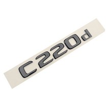 벤츠마크 메르세데스 벤츠 자동차 트렁크 3d 블랙 크롬 문자 엠블럼 로고 C220d W205 AMG 4 매틱 액세서리, 02 C220d Glossy Black