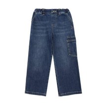 헤지스키즈] 23SS [EARTH] 카고 데님 팬츠 (HTS02PD11M_BU) 남아 아동 초등 봄 데일리 스쿨룩 바지