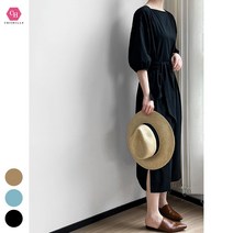 시크힐즈 볼쉐라 튤립라인 봄 가을 원피스 00684