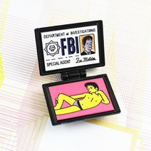 별자리목걸이 패션목걸이 북유럽인테리어소품 에나멜 핀 ID 카드 X-파일 FBI Mr. Burns Lisa Homer Jay Ma