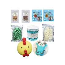 꼬메빔보 향기 버블솝플레이 비누클레이 리필 50g - 1kg, 500g, 하늘