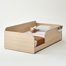 한샘 샘키즈 슈퍼싱글침대 SS 데이베드 + 안전가드 140cm, 크림화이트(A)