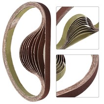 M10 샌딩기 어댑터 연마 기계 야금 조선용 샌딩 벨트 60-120-240-400-600 그릿 15x452mm 10 개, [01] 120