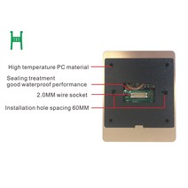 QR-코드 Mifare NFC RFID EM 카드 리더기 맞춤형 HID(Iclass) 액세스 제어 출력 RS485/RS232 Wiegand2, 01 Wiegand26 34