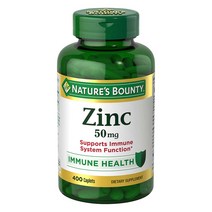 네이쳐스 바운티 아연 Zinc 50mg 400정 대용량 Natures Bounty Zinc 50mg 400 Caplets, 1병