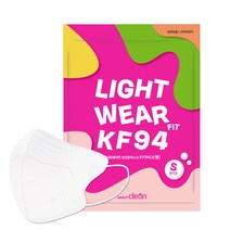 라이트웨어핏 새부리형 보건용 마스크 소형 KF94, 1박스, 흰색, 30매입