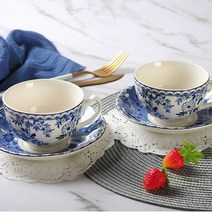 존슨브라더스 수입 북유럽 커피잔세트 빈티지찻잔 홈카페찻잔 홍차잔, 존슨브라더스찻잔세트2인조