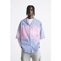 독일 자라 ZARA PRINTED STRIPED SHIRT