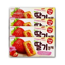 롯데 딸기쿠키230g 4입 인기스낵 쿠키 과자 주전부리
