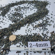 자연흑사/흑사콩자갈/어항자갈/수조자갈/콩자갈시공, 2-4mm(15kg 1포)