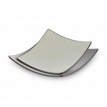 투톤 멜라민 정사각 접시(2sizes)-한식 한정식 퓨전 레스토랑 업소용 멜라민그릇, PP블랙브라운