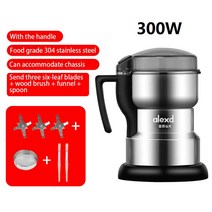 전동 커피그라인더 400W 304/316Stainless Steel High-power Coffee Bean Grinder Cereal Nuts Spices Grai, 03 300W1_02 EU