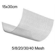 15x30cm 스테인레스 스틸 필터 스크린 5/8/20/30/40 메쉬 짠 와이어 스크리닝 시트, [05] 8Mesh hole2.9mm